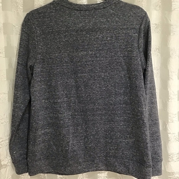 MerryWear Heathered Blue Sweatshirt with Beaded Snowflake Appliqué, Size M - Picture 2 of 7